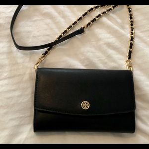 Tory Burch Robinson Leather Crossbody Wallet